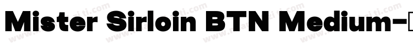 Mister Sirloin BTN Medium字体转换